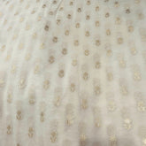 Jhilmil Dyeable Brocade Fabric with Butta Work