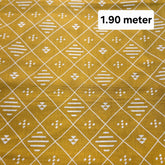 Mustard Yellow Printed Pure Cotton Piece 1.90 meter