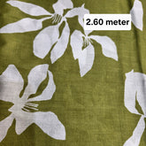 Moss Green Printed Pure Cotton Piece 2.60 meter