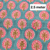 Light Sea Green Printed Pure Cotton Piece 2.5 meter