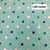 Light Sea Green Printed Pure Cotton with Reshamwork Piece 1.80 meter