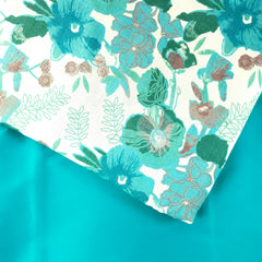 Gulnoor Digitally Floral Printed Cotton Fabric