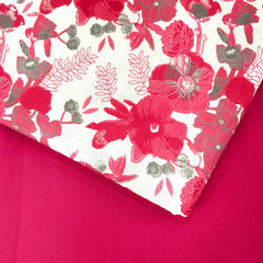 Gulnoor Digitally Floral Printed Cotton Fabric