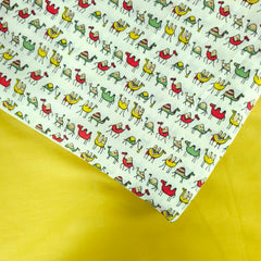 Ushtra Digitally Printed Cotton Fabric with Camel Motifs
