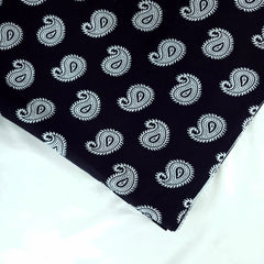 Warli - Digitally Printed Cotton Fabric with Paisley Motif