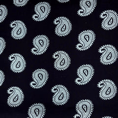 Warli - Digitally Printed Cotton Fabric with Paisley Motif