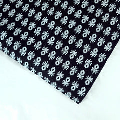 Warli - Digitally Printed Cotton Fabric with Floral Buta Motif