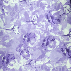 Bahaar Lilac Digital Floral Print Cotton Fabric