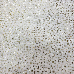 Dyeable Crepe Fabric with all over Sequin work