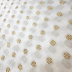 Dyeable Dola silk Fabric with all over Floral work