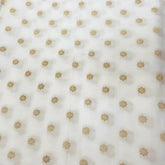 Dyeable Dola silk Fabric with all over Floral work