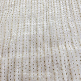 Dyeable Crepe Fabric with all over Vertical Lines
