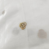 Dyeable Crepe Fabric with Gold Sequin Butta work