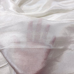 Dyeable Shimmer Tissue - Ivory Grey