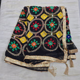 Black Phulkari Dupatta