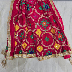 Rani Pink Phulkari Dupatta