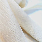 Zayra Warm Ivory Crushed Tissue Dyeable Fabric