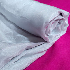 Zayra Silver Tissue Dyeable Fabric