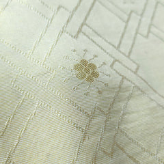 Dyeable shimmer Tissue Fabric with Gold Floral & Geometric Pattern