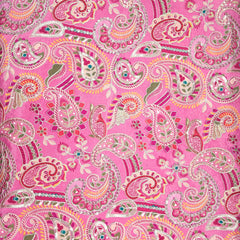 Mehraab Pastel Pink Crepe with Embroidered Multicolor Paisely Motifs