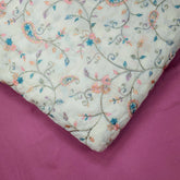 Noorban Off - White Base Cotton with Multicolor Floral Veil Pattern