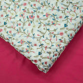 Noorban Off - White Base Cotton with Multicolor Floral Veil Pattern