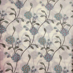 Noorban Off - White Base Cotton with Multicolor Floral Veil Pattern