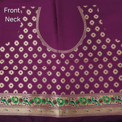 Paithani Woven Blouse Fabric on Purple Base