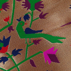 Paithani Woven Blouse Fabric on Purple Base