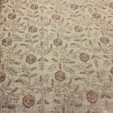 Hand Embroidered Dyeable Shimmer Tissue Fabric with all over Floral Cutdana Motifs