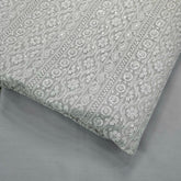 Mahira Embroidered Grey Hakoba Georgette Fabric with Sequins and Floral Threadwork