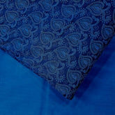 Embroidered Midnight Hakoba Georgette Fabric with Threadwork on Georgette Fabric