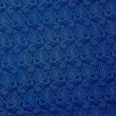 Embroidered Midnight Hakoba Georgette Fabric with Threadwork on Georgette Fabric