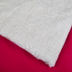 Embroidered Dyeable Hakoba Fabric