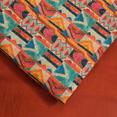 Geometric Digital Print on Multicfolor Cotton Hakoba Fabric