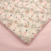 Soft Light Pink Digital Floral Print on Hakoba Cotton Fabric