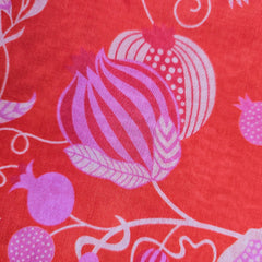 Muslin Fabric with Digital Print and Pomegranate Motifs