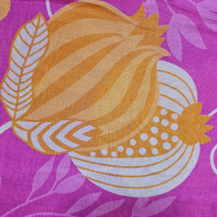 Muslin Fabric with Digital Print and Pomegranate Motifs