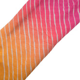 Leheriya Digital Print Ombre Orange to Pink on Muslin Fabric