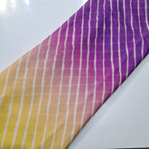 Leheriya Digital Print Ombre Yellow to Purple on Muslin Fabric