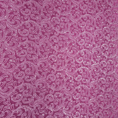 Husn Embroidered Net Fabric with Swirling pattern and Sequins