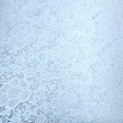 Guipure Cotton Dyeable Fabric with Sunburst and Rose motifs