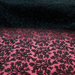 Gulnaar Embroidered Net Fabric Intricate floral work