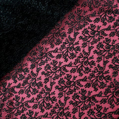 Gulnaar Embroidered Net Fabric Intricate floral work