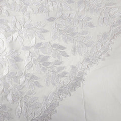Lisa Sequin Embroidered White Lacey Net Fabric