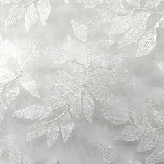Lisa Sequin Embroidered Off - White (Ivory) Net Fabric