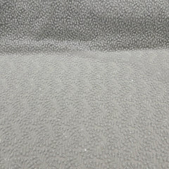 Embroidered Light Grey Color Net Fabric with Intricate Floral patterns