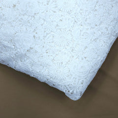 Guipure Cotton Dyeable Fabric with Flower and Leaf Motifs