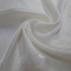 White Color Two - Tone Soft Organza