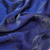 Blue Color Two - Tone Soft Organza